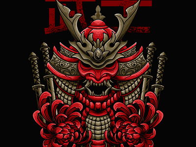 The Red Ronin animal apparel blood branding clothing design fight graphic design illustration japanese knight logo red ronin samurai ui vector