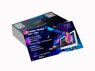 Visit card design logotype visit card