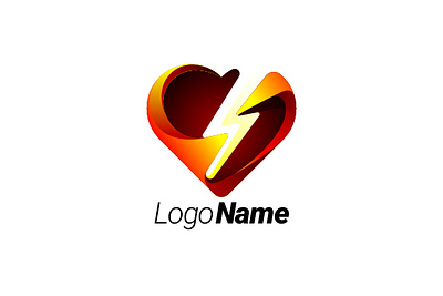 3d Thunder love 3d logo design amazing care fiverr flash lightning logo logo design logotype love lovely memorable save thunder