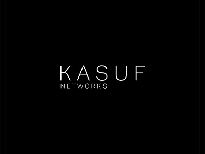 Kasuf Networks Brand Identity branding design illustration illustrator logo typography