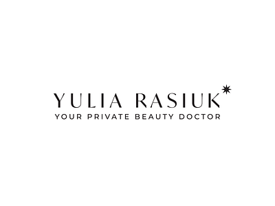 Yulia Rasiuk - C beauty branding design logo personal brand text type typography vector