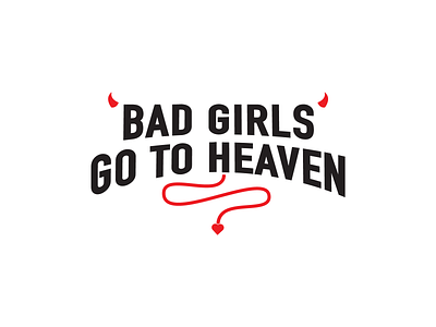 Fabroom - Bad Girls design devil girls graphic design illustration type typography vector