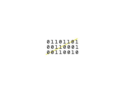 Majestic Twelve - Glyph binary branding code design graphic design logo type typography vector