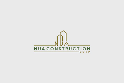 Nua Construction Corp Logo Design brand design businesslogo construction logo creative logo design freelance designer graphic design illustration letterlogo logo animation logo creation logo design logocreator marketing