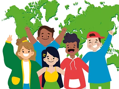 Friendship of Peoples friendship illustration peoples иллюстрация