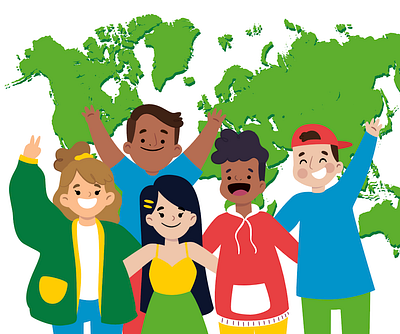 Friendship of Peoples friendship illustration peoples иллюстрация