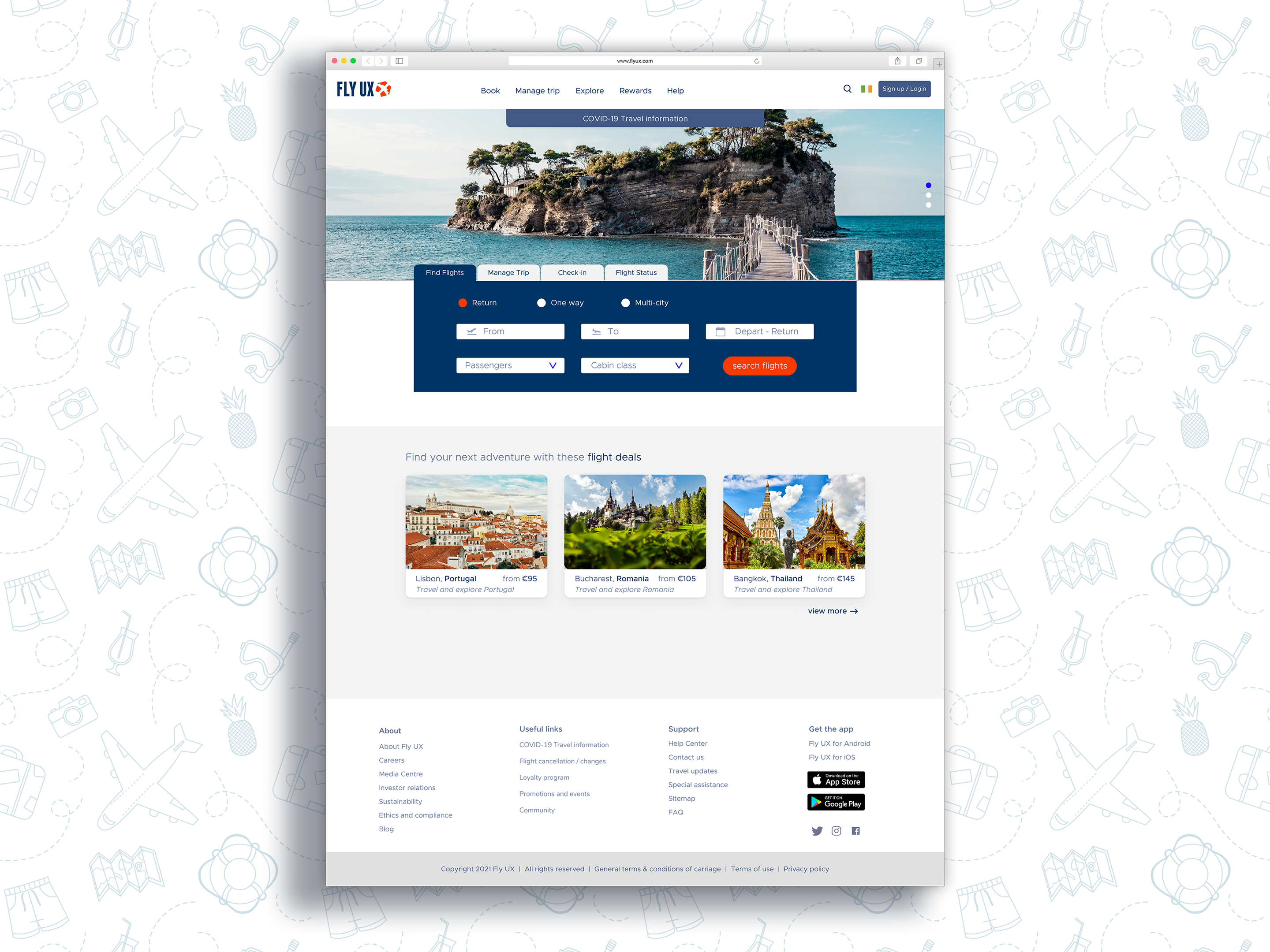 Flight Search :: Daily UI product design screens ui ui design web