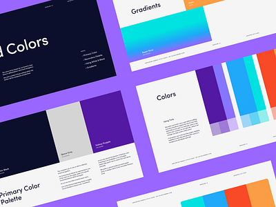 Brand Colors assets brand brand design brandbook brandidentity branding design gradient guidlines identity primary primary colors purpple rules secondary ui ux