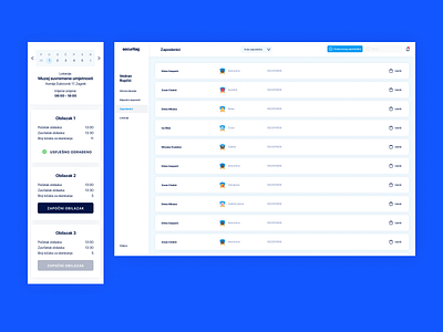 Security guards managment application calendar card design dropdown list design location managment mobile app design mobile design mobile ui mobile uiux navigation product design schedule ux ui design