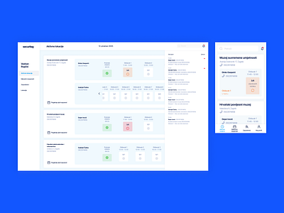 Security guards managment application calendar card managment mobile mobile app mobile app design mobile design mobile uiux navigation notification product product design product mobile schedule uiux