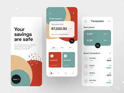 finance: mobile banking app app design banking banking app bankingapp creditcard exchange financial financial app fintech minimal mobile mobile application mobile apps mobile bank mobile banking app mobile design mobile ui mobile ux savings app transaction