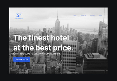 Hotel Homepage UI design ui web