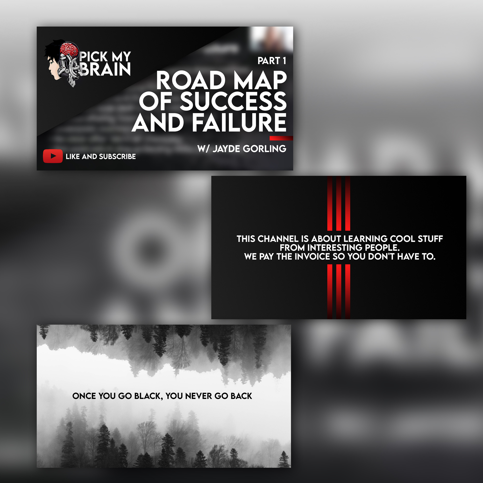 Example of Thumbnail and Banner for Youtube