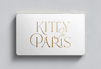 Kitty in Paris logo fashion logo paris logo