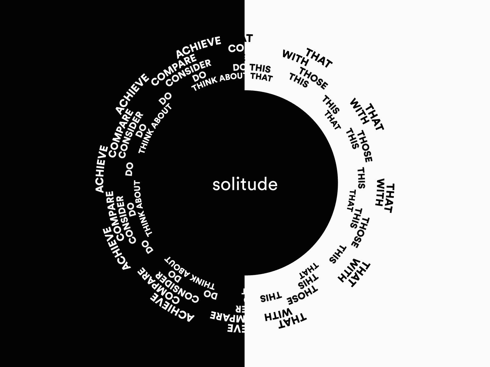 solitude - self reflection after effects animation design graphic design mental health awareness mentalhealth motiondesign motiongraphics solitude