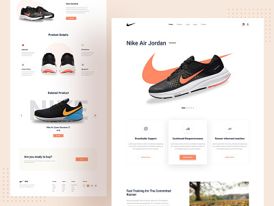 Product Landing Concept || 2021 2021 trend best design colorful design dribbble best shot minimal nike popular popular shot shoe shoes trend uidesign uiux web web design website website concept website design websites