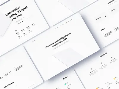 ATM - Crypto Assets Quantitative Tools app bitcoin blockchain btc crypto landingpage minimal minimalist ui ux wallet