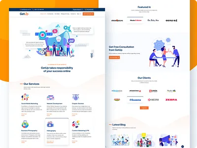 Digital Agency Web Template agency website consultation design digital agency template design ui ui design user experience user inteface ux design web design website design