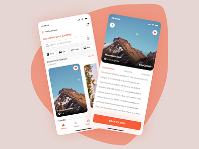 Travel App UI adobe xd figma trave ui travel travel app travel app design travel app ui travel ui design traveling xd animation xd design xd ui kit xddailychallenge