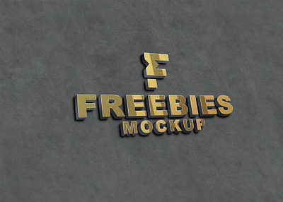 New Golden 3D Logo Mockup 2021 design free mockup graphic logo mockup new premium psd psd mockup