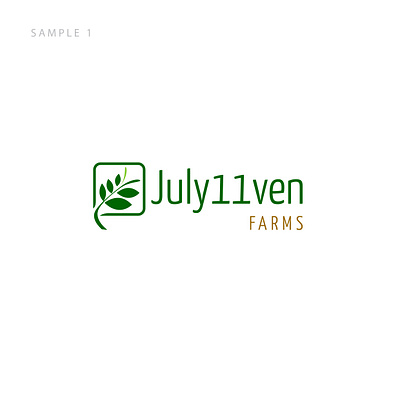 July11ven Farms abuja africa branding farm green illustration logo minimalist nigeria organic