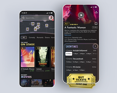 Movie App for iOS app cinema design sistem ios movie app movie poster ui ux