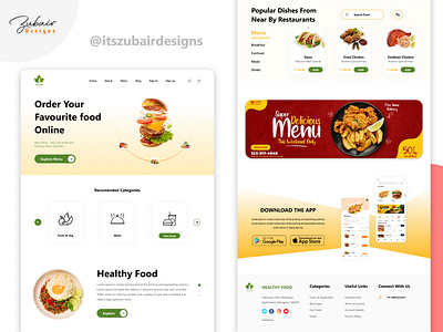 Online Food Delivery Website app design freelance freelance design freelance designer freelance uiux mobile app ui uiux uiux design agency uiuxdesign uiuxdesigner ux web web designer web ui webdesign website