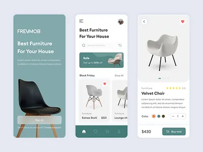 Furniture Shop app chair chair app clean ui furniture furniture app furniture design furniture store mobile app mobile app design mobile design mobile ui online details online shop online shopping ui ux