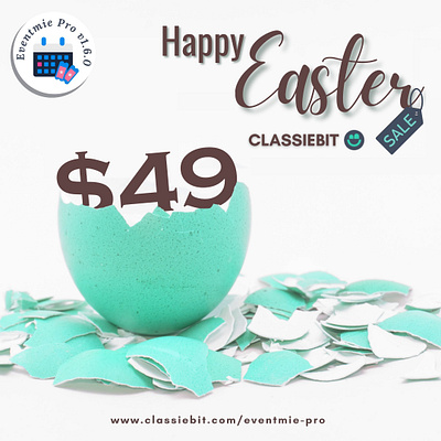 Happy Easter Day | Classiebit easter bunny easter day easter egg easter flyer event management event managing event ticketing happy easter online event ticketing system online events sell event tickets online virtual events