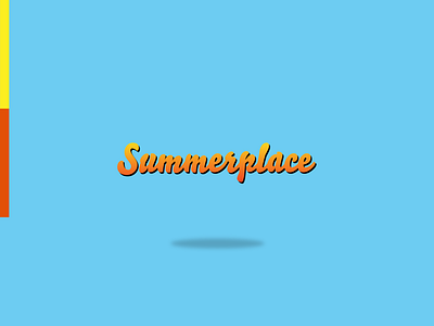Summerplace Typemark branding design flat icon logo type typedesign typography vector