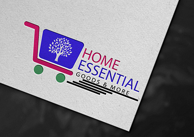 HOME ESSENTIAL Goods & More branding design logo minimal typography web