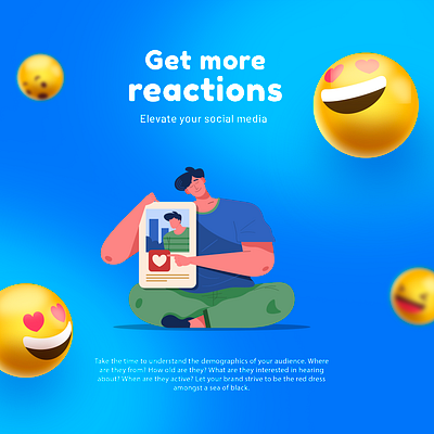 Get more reactions art branding design graphic design illustrator minimal typography ui ux vector