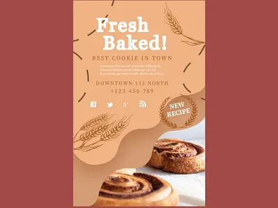 Cookies Flyer adobe illustrator adobe photoshop advertising branding creative works design productdesign typography