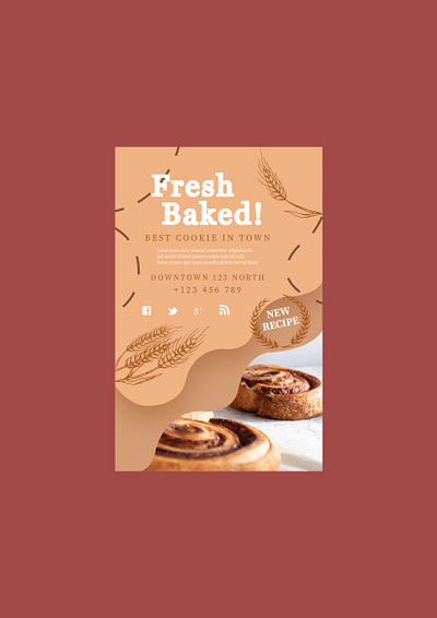 Cookies Flyer adobe illustrator adobe photoshop advertising branding creative works design productdesign typography
