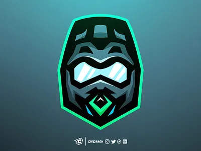 Motocross Helmet Logo brand branding drcrack helmet logo mascot mascot logo motocross