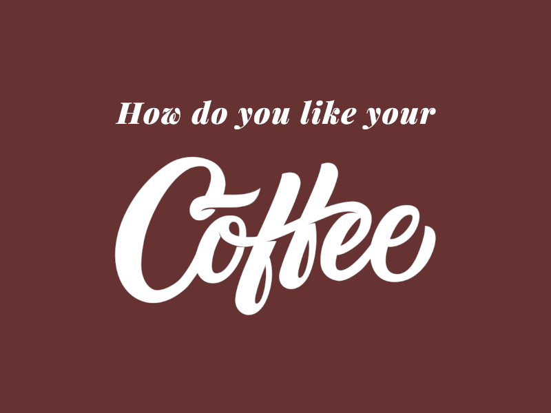 coffee 2danimation aftereffects gif animation illustration loop typeface typogaphy