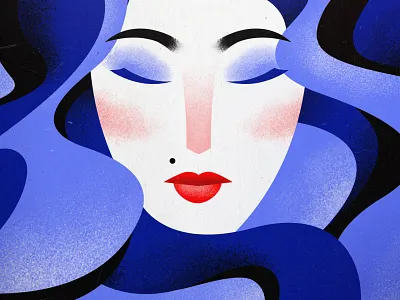 Frenchwoman 2d art artist artwork brand character characterdesign content design digital art digital painting drawing face flat illustration graphicdesign illustration look look and feel painting picture portrait visualization