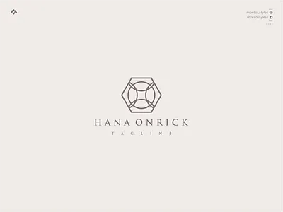 Hana Onrick app branding design icon illustration letter logo logodesign logomaker logotype minimal typography ui ux vector