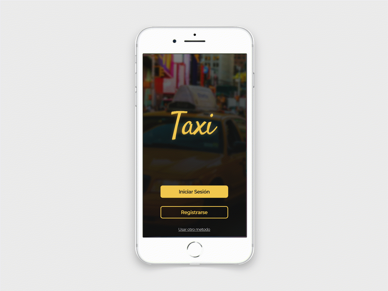 Taxi app - mobile design design design app iphone minimalist ui