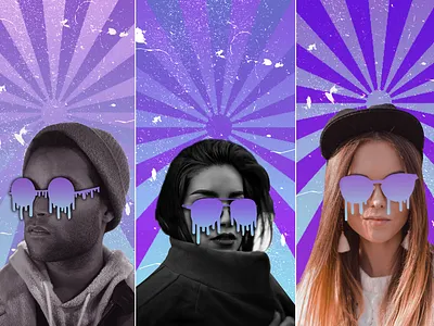 Hot Purple art aseprite branding design dusk grain logo melt moezmustafa photoshop retro vapourwave vector wallpaper web