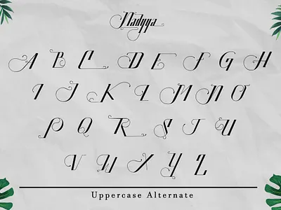 Uppercase - Nadyya Display Font batik branding design font font awesome font design font family fonts illustration logo typography