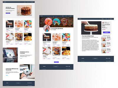 reposteria app design figma uiux web