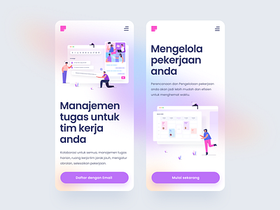 Project Management Platform App app colorful design flat illustration management mobile people platform project ui ux vector