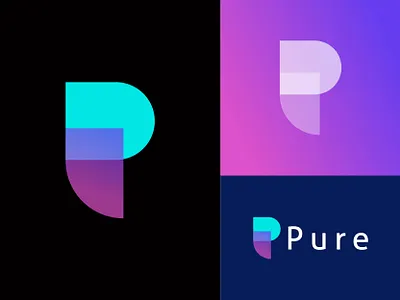 letter p logo design - Modern p letter logo mark - Abstract p abstract logo abstract mark logo apps icon apps logo brand identity branding business logo design colorful corporate gradient logo letter p letter p logo logo logo mark logos modern logo design overlapping p letter logo technology logo vector
