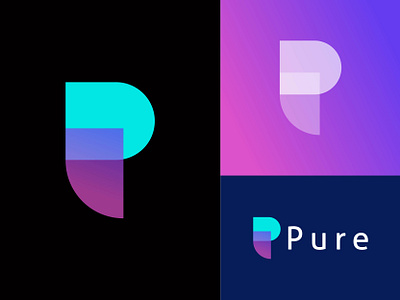 letter p logo design - Modern p letter logo mark - Abstract p abstract logo abstract mark logo apps icon apps logo brand identity branding business logo design colorful corporate gradient logo letter p letter p logo logo logo mark logos modern logo design overlapping p letter logo technology logo vector