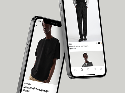 Clothing Store App app app design brand clean clothes e-commerce ecommerce app fashion ios light minimal mobile online store shop shop app shopping app store ui ux wear