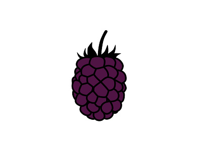 Blackberry berry blackberry branding design fruit illustration logo