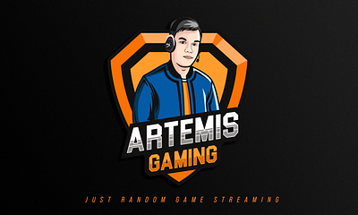 Artemis Gaming Logo adobe illustrator adobe photoshop avatar design cartoon style design gaminglogo illustration logo typography vector