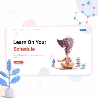 Online Education Platform art artwork conceptual design education fun graphicdesign inspiration landing onlineeducation simple sketch ui uidesign uitrends