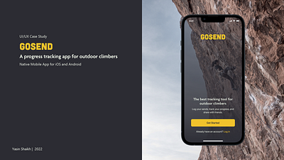 Outdoor Tracking App - Case Study design prototyping tracking app ui ux design wireframes yasin shaikh